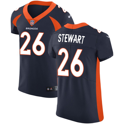 Nike Broncos #26 Darian Stewart Navy Blue Alternate Men's Stitched NFL Vapor Untouchable Elite Jersey